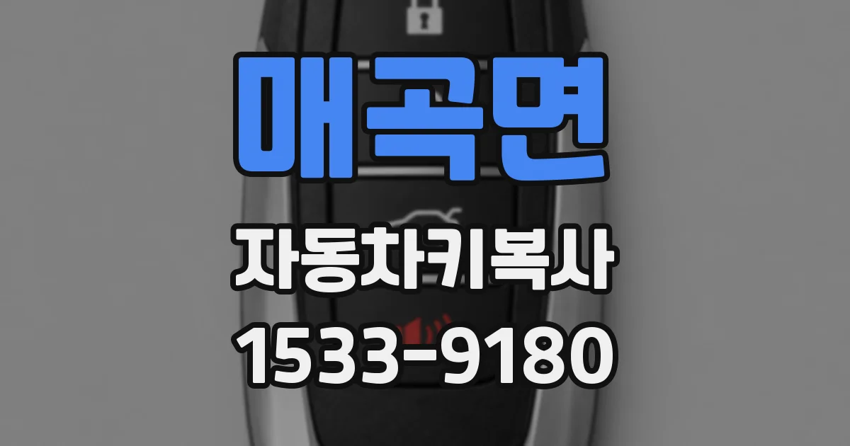 매곡면 자동차키복사