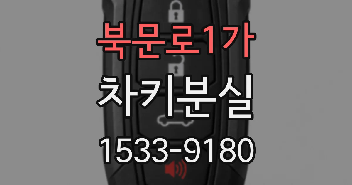 북문로1가 차키분실