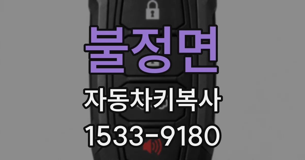 불정면 자동차키복사