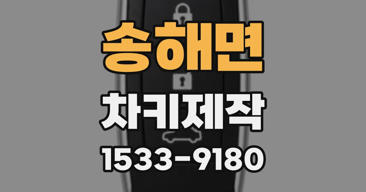 송해면 차키제작