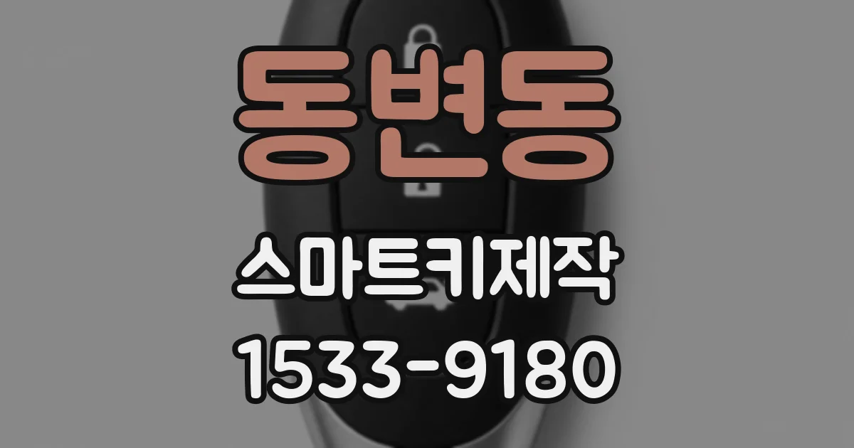 동변동 스마트키제작