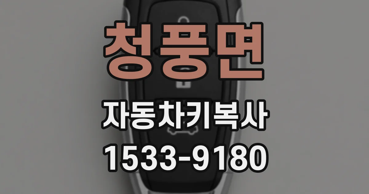 청풍면 자동차키복사