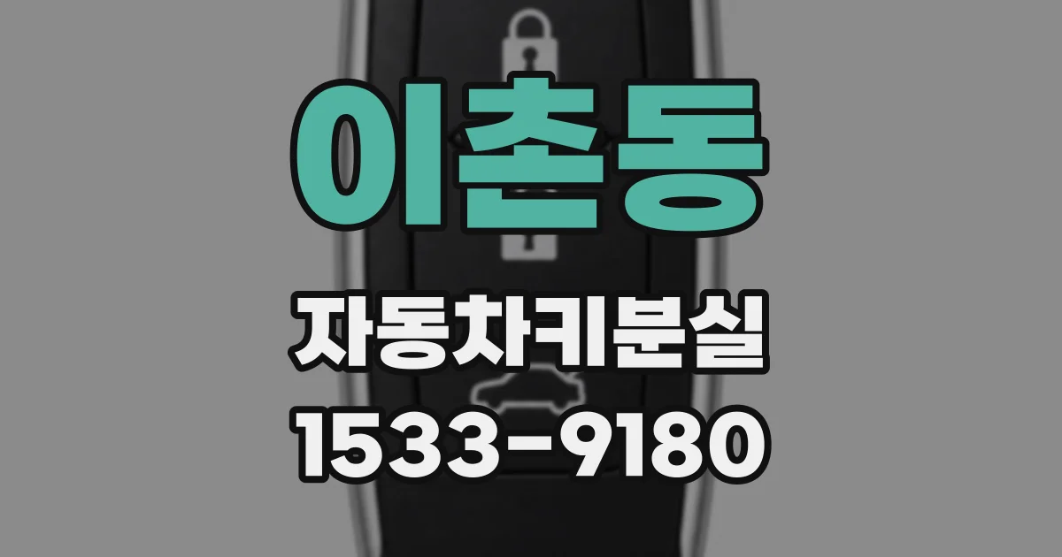 이촌동 자동차키분실