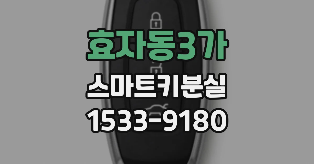 효자동3가 스마트키분실