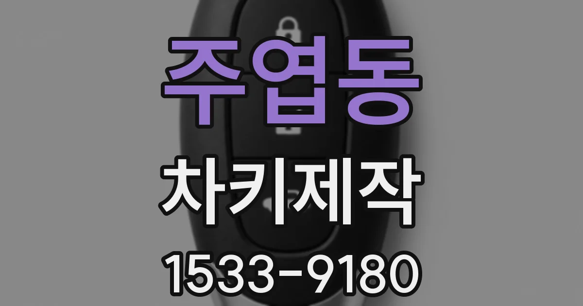 주엽동 차키제작