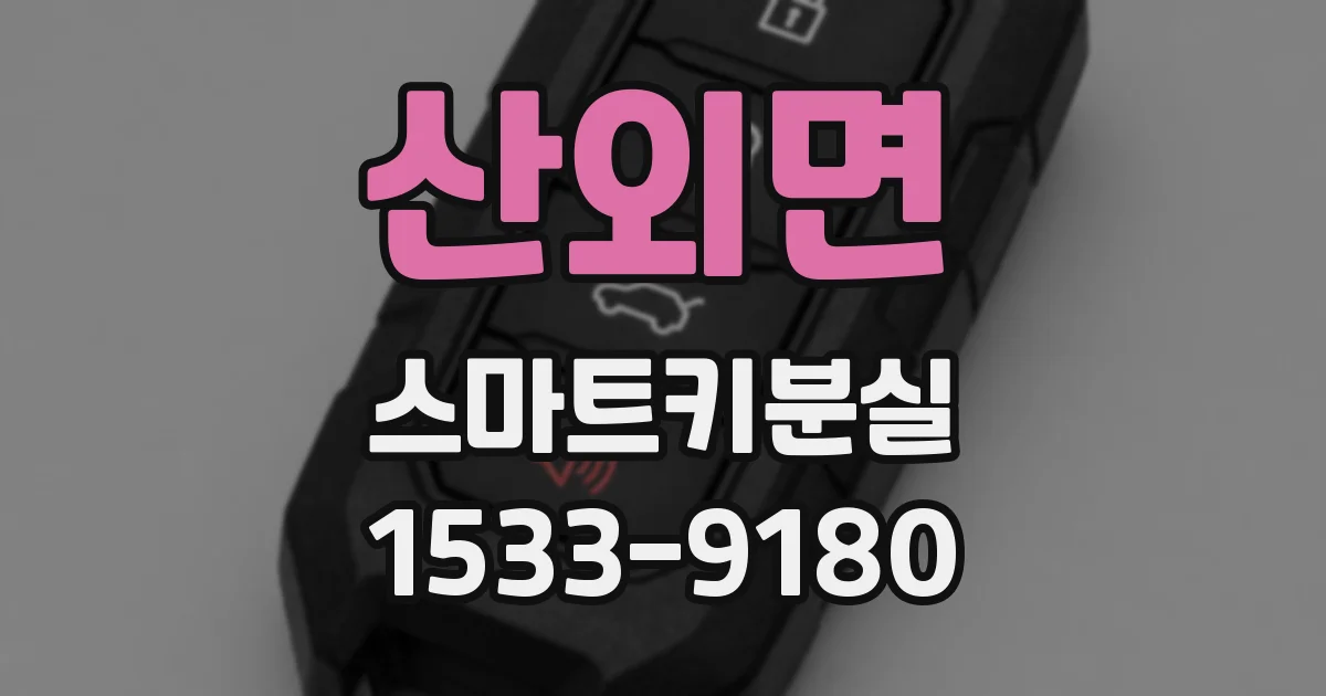 산외면 스마트키분실