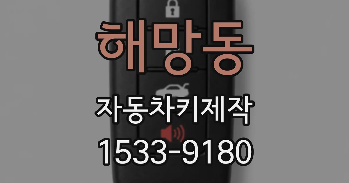 해망동 자동차키제작