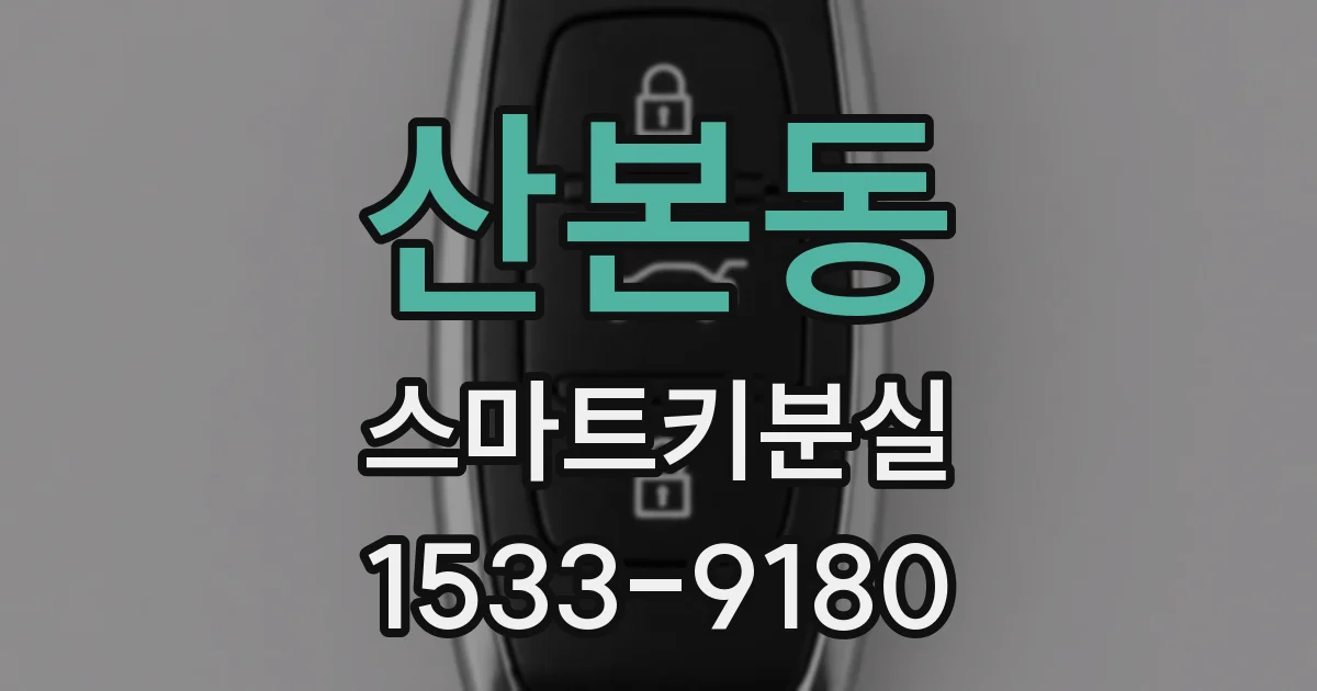 산본동 스마트키분실