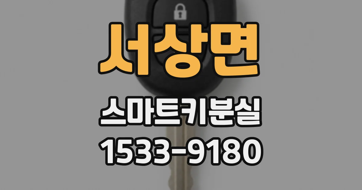 서상면 스마트키분실
