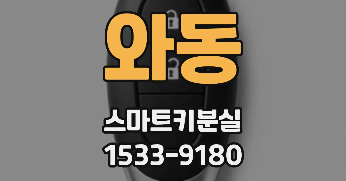 와동 스마트키분실