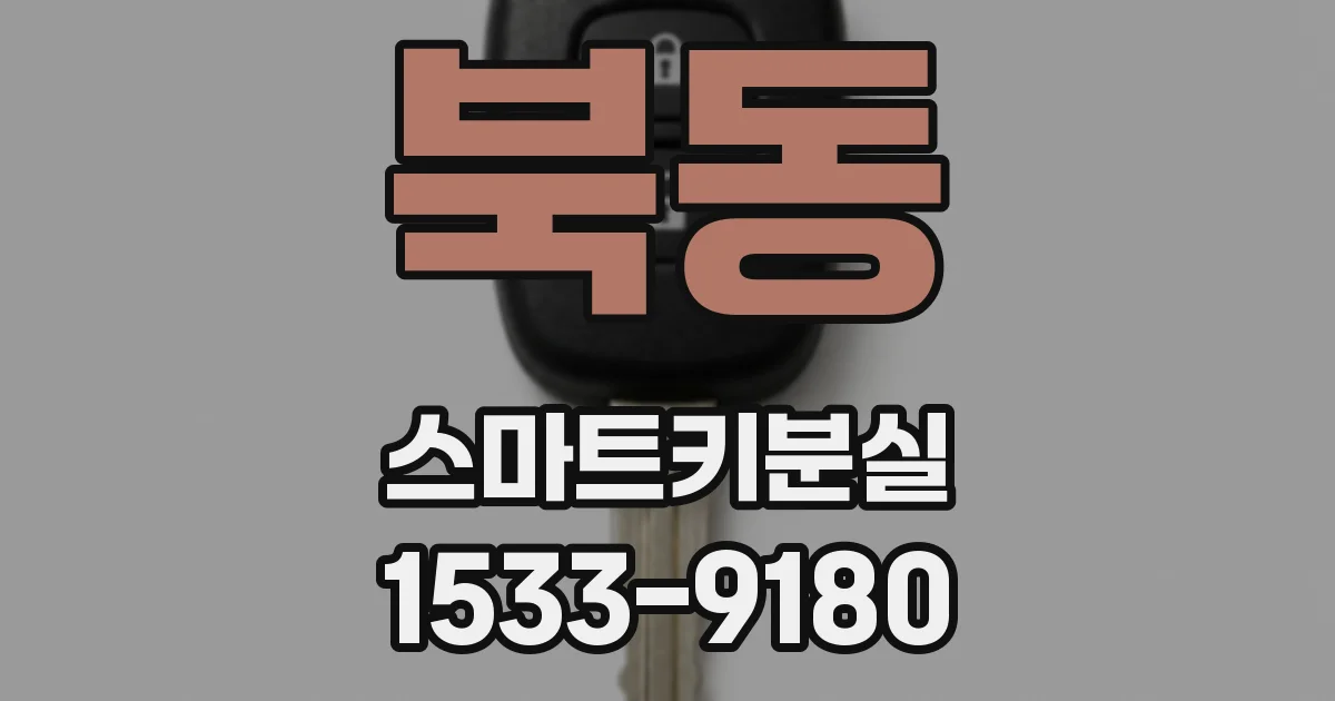 북동 스마트키분실