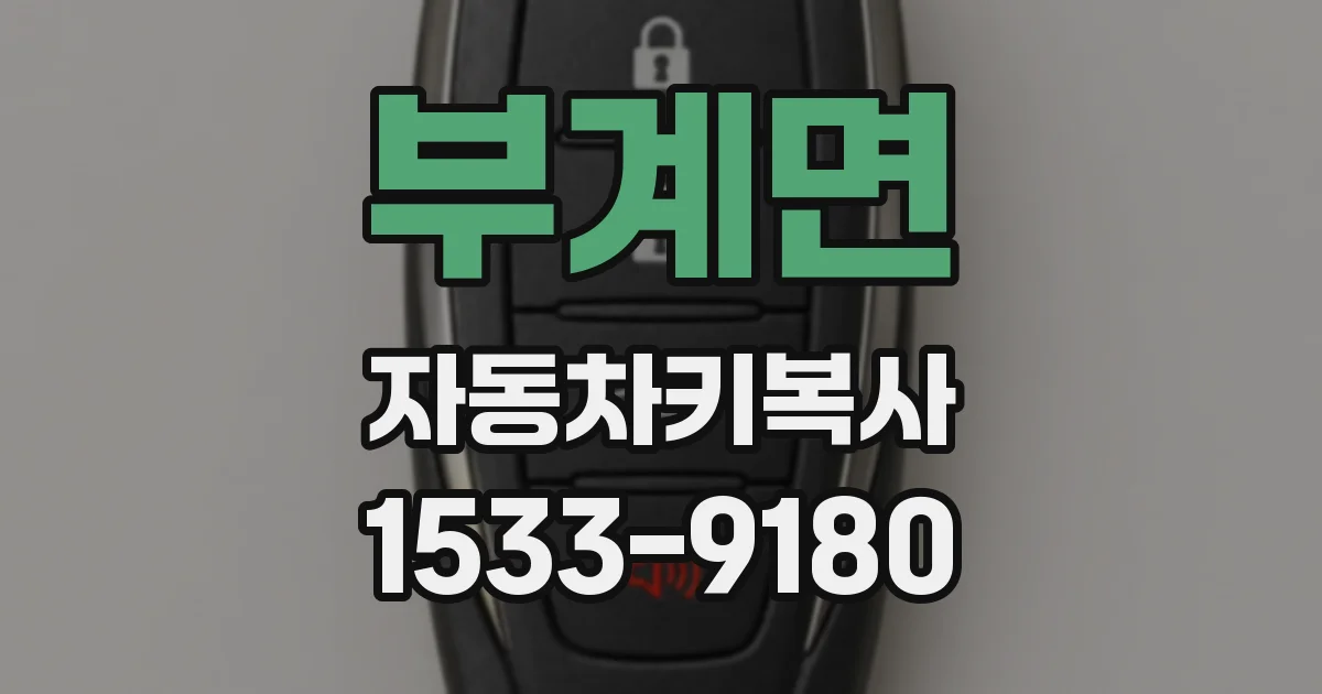 부계면 자동차키복사