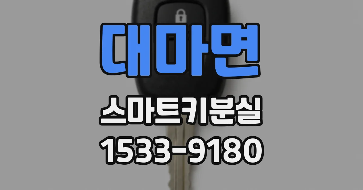 대마면 스마트키분실