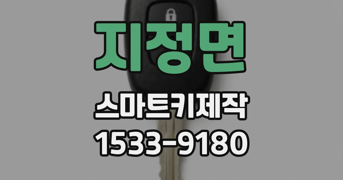지정면 스마트키제작