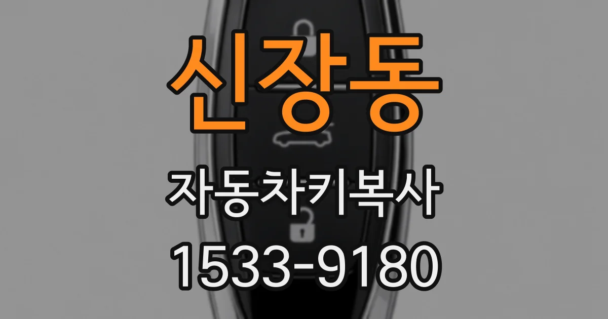 신장동 자동차키복사