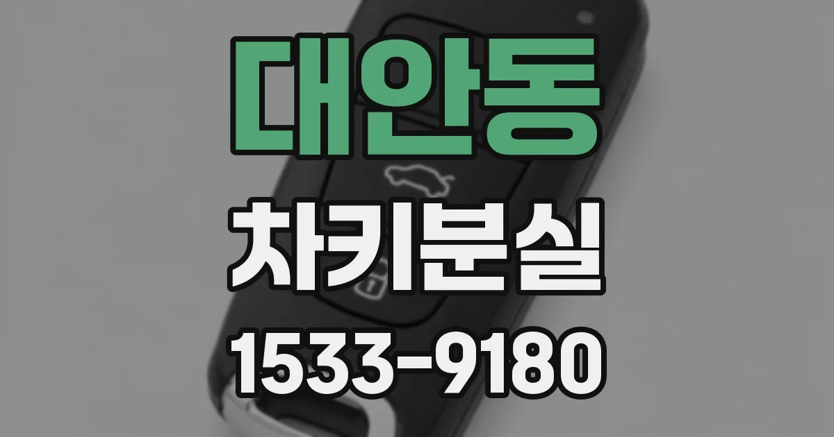 대안동 차키분실