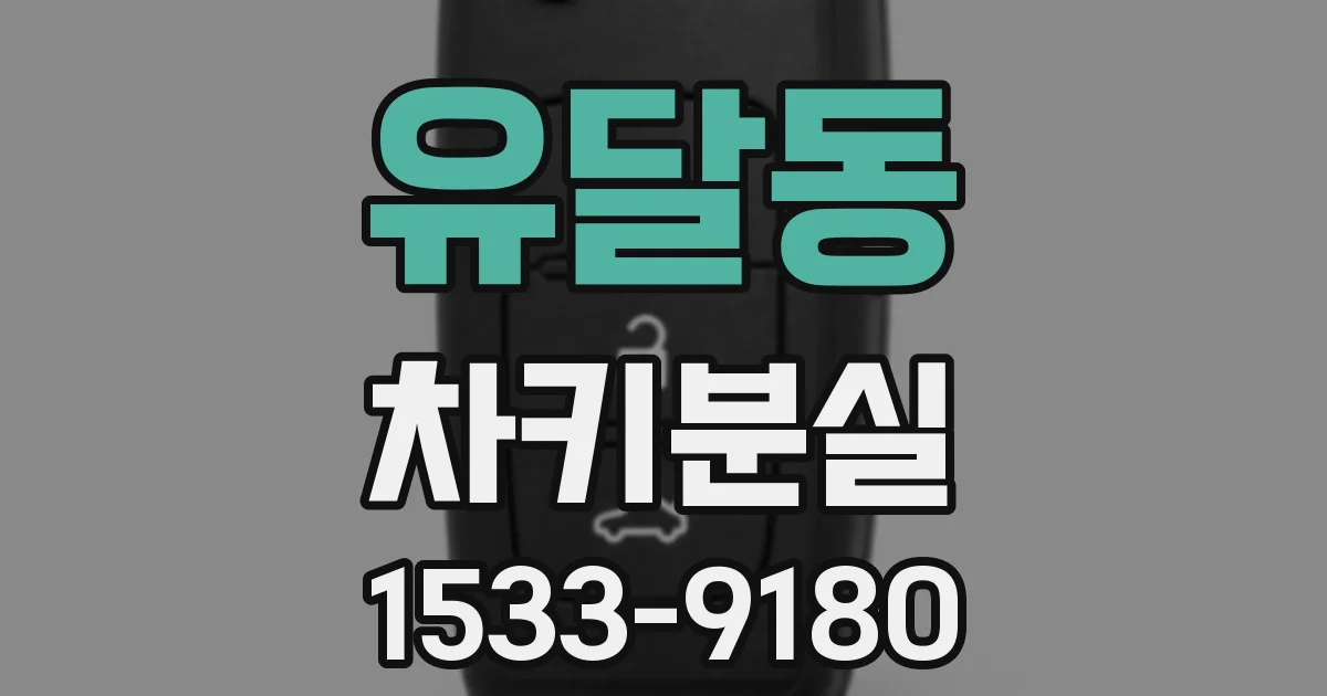 유달동 차키분실