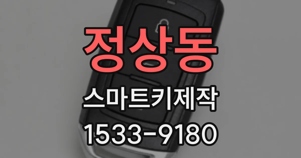 정상동 스마트키제작