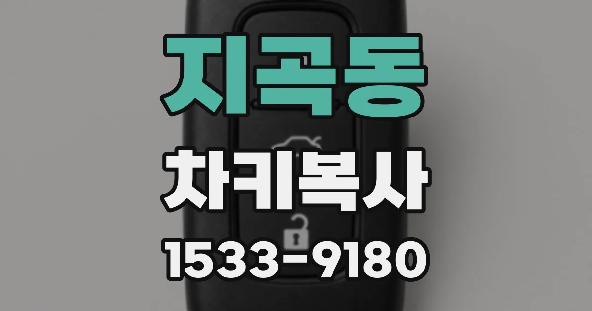 지곡동 차키복사