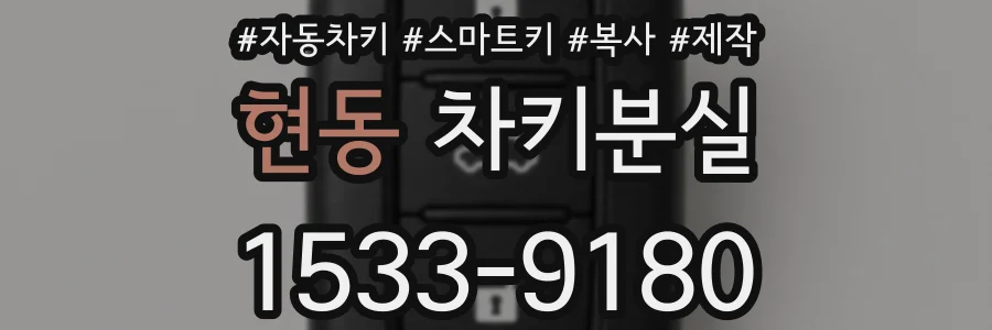 현동 차키분실