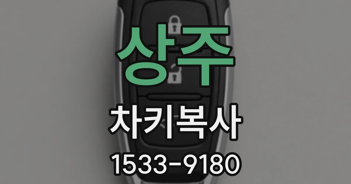 상주 차키복사