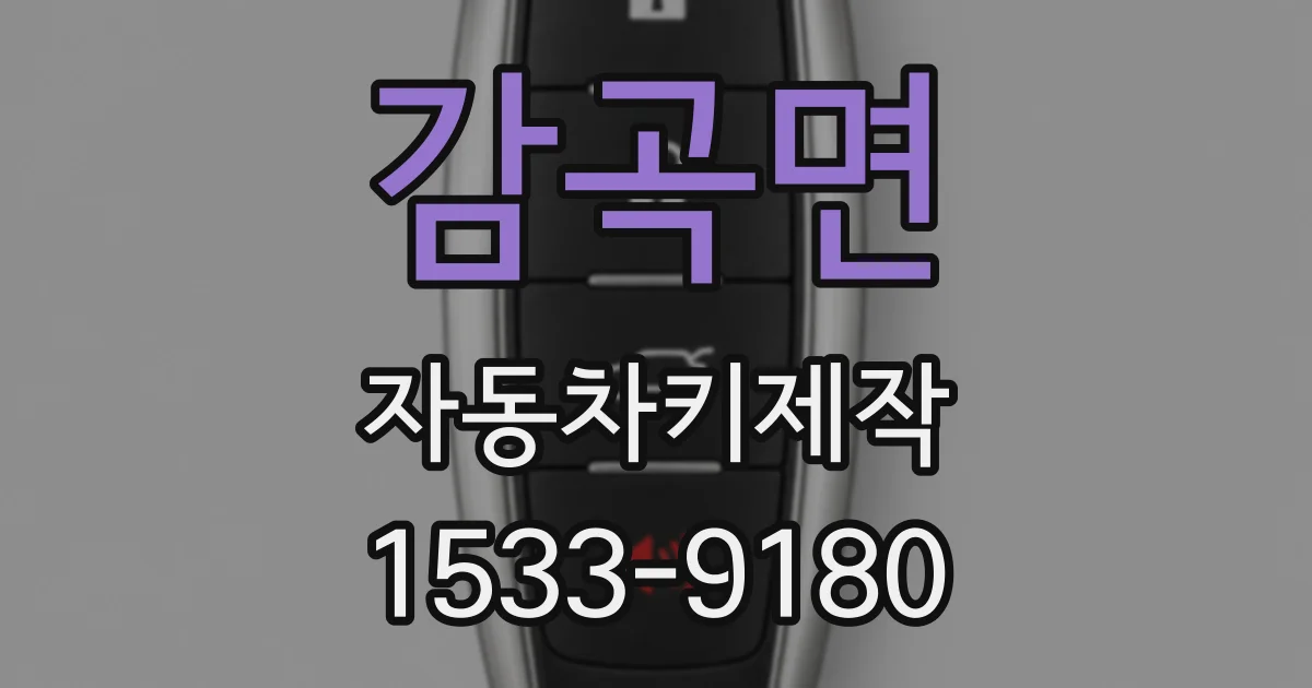 감곡면 자동차키제작