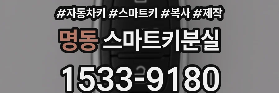 명동 스마트키분실
