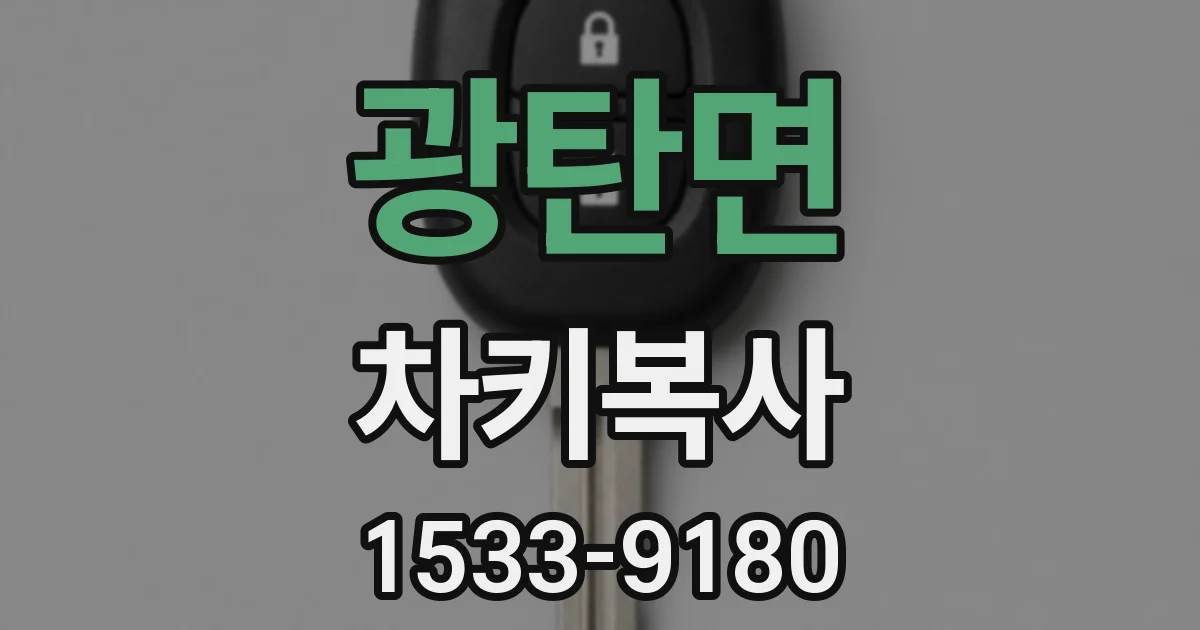 광탄면 차키복사