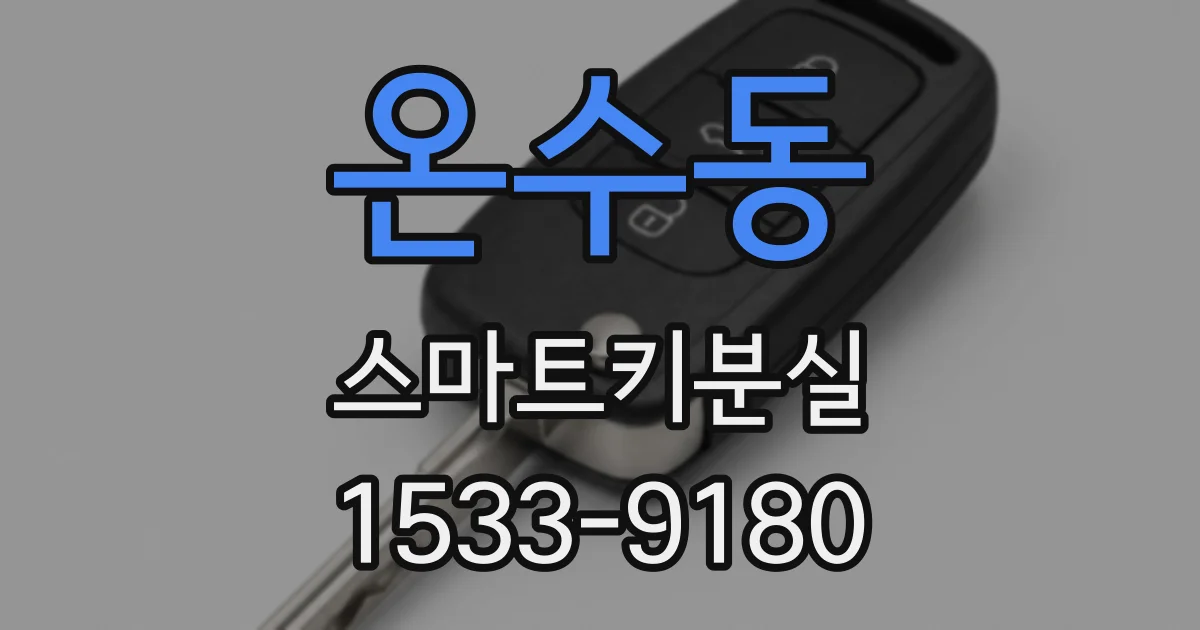 온수동 스마트키분실