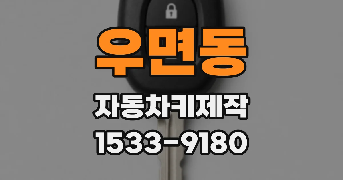 우면동 자동차키제작