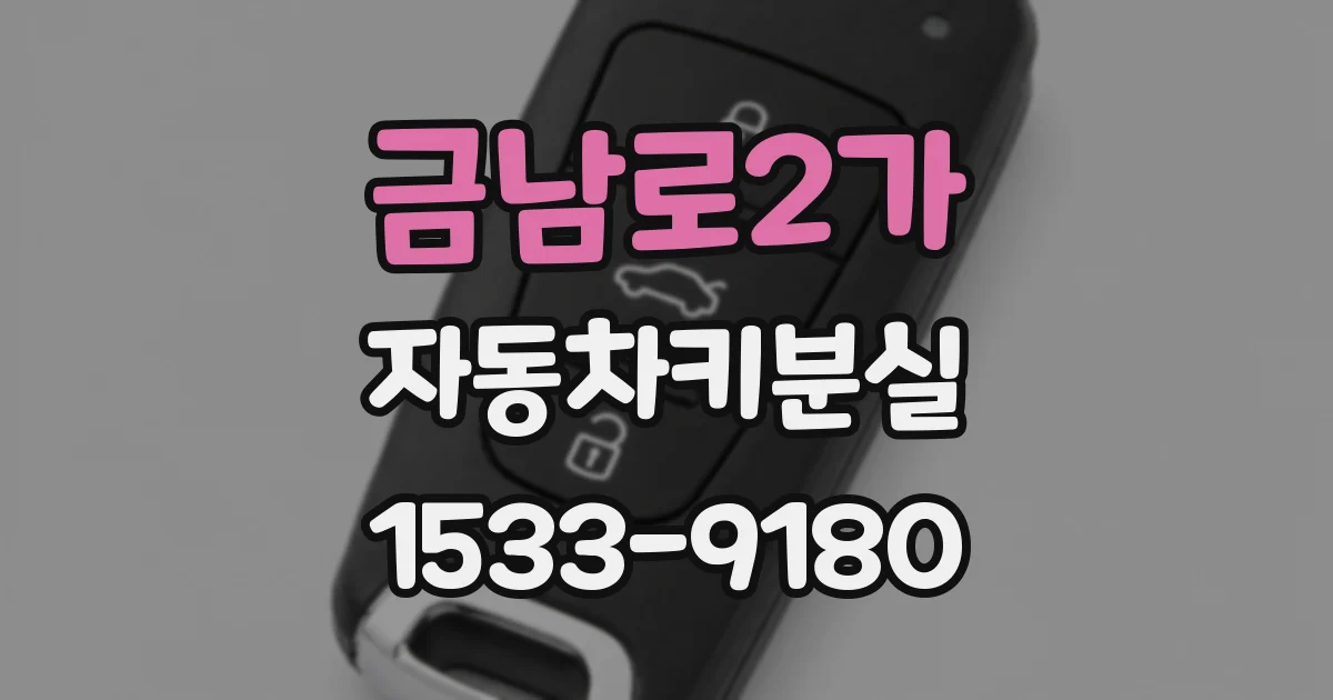 금남로2가 자동차키분실