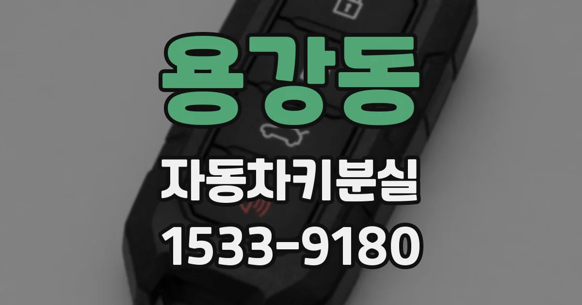 용강동 자동차키분실