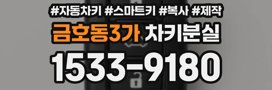 금호동3가 차키분실