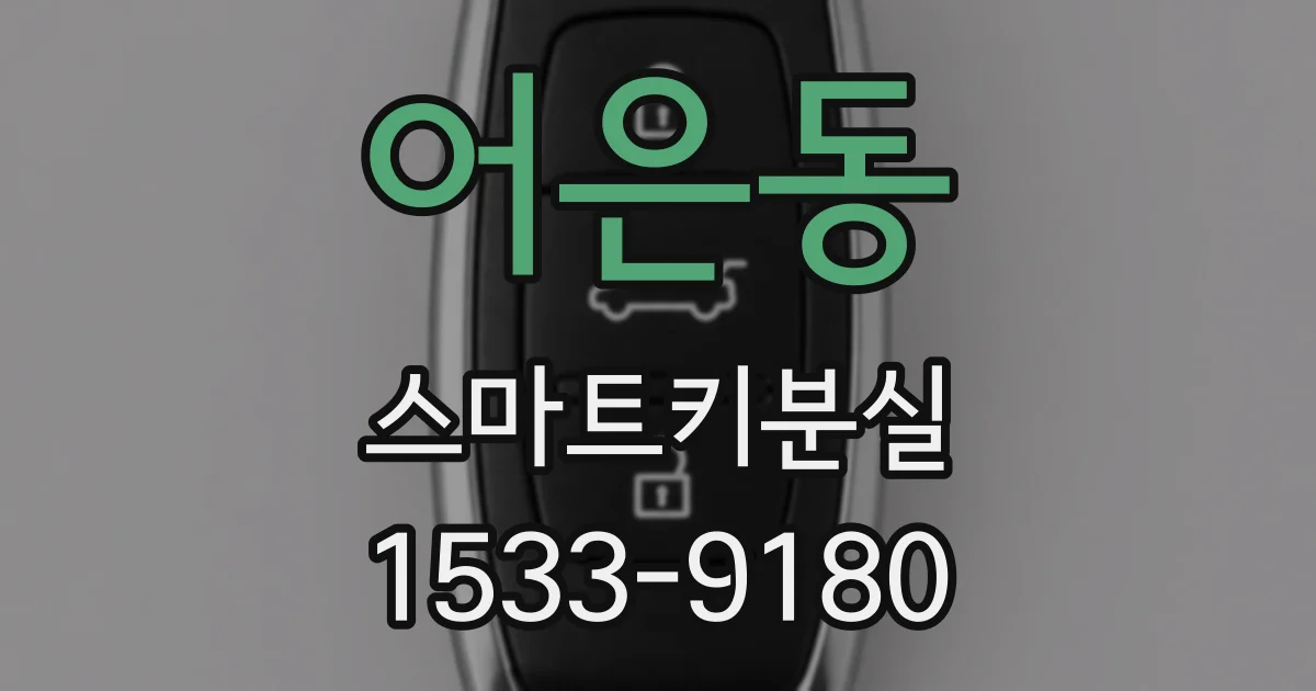 어은동 스마트키분실