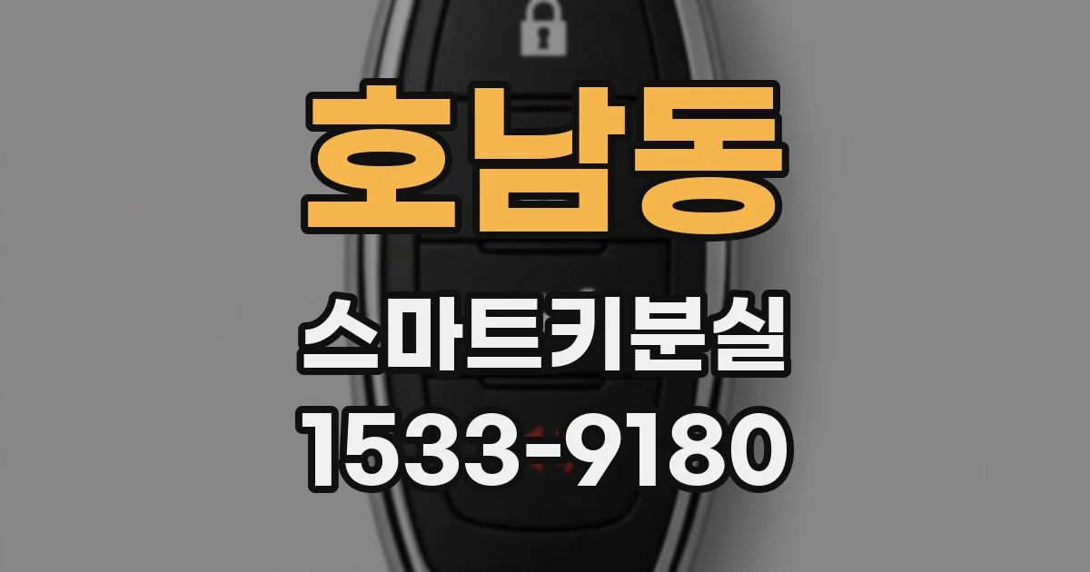 호남동 스마트키분실