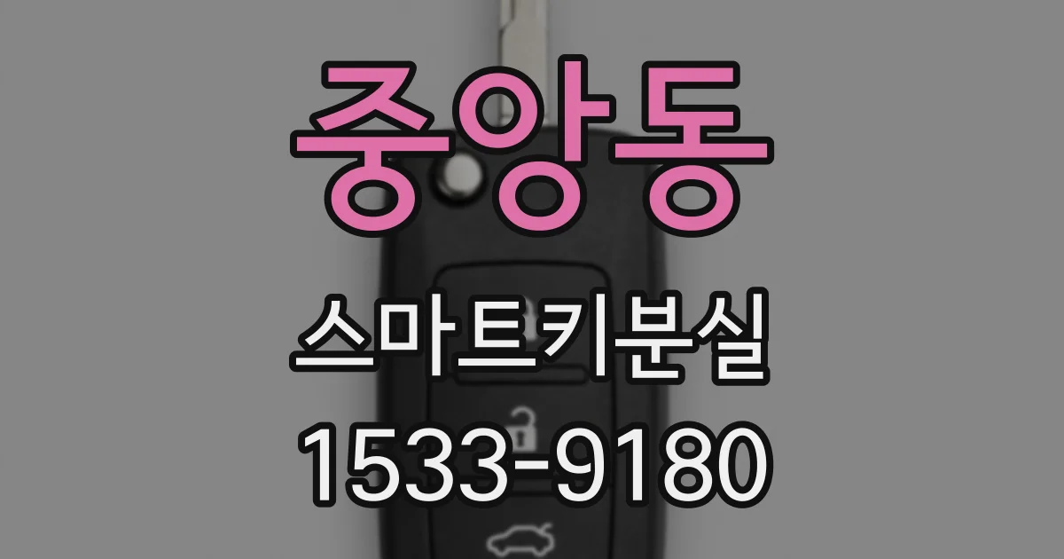 중앙동 스마트키분실