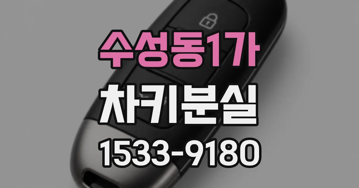수성동1가 차키분실