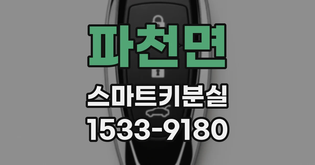 파천면 스마트키분실