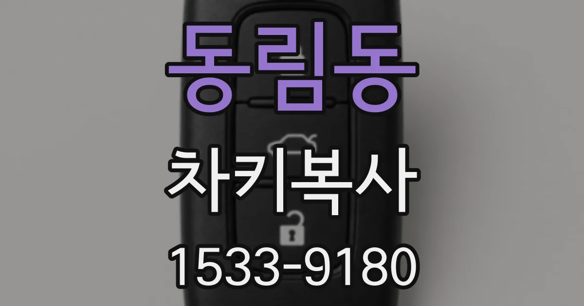 동림동 차키복사