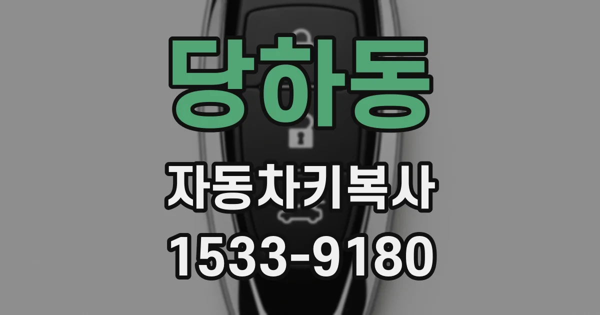 당하동 자동차키복사