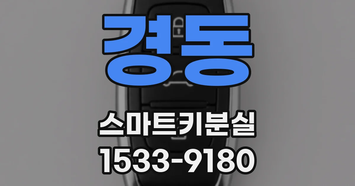 경동 스마트키분실