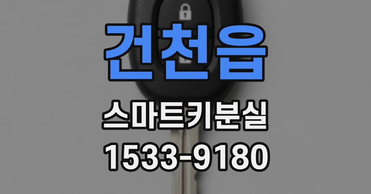 건천읍 스마트키분실