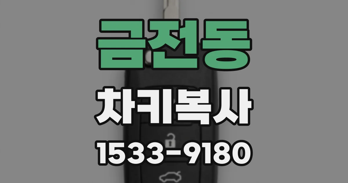 금전동 차키복사