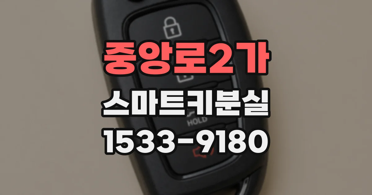 중앙로2가 스마트키분실