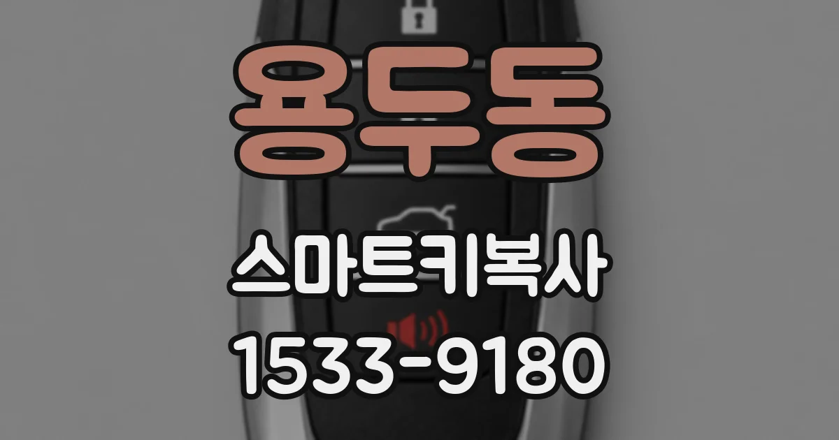 용두동 스마트키복사