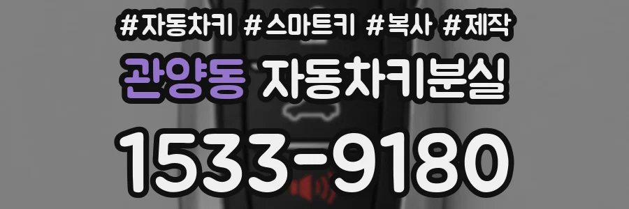 관양동 자동차키분실