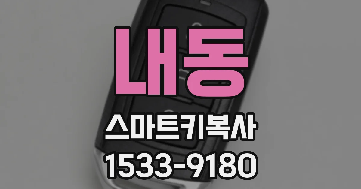 내동 스마트키복사