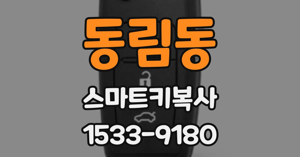 동림동 스마트키복사