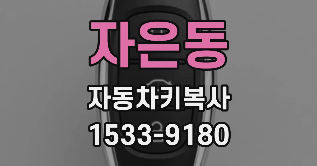 자은동 자동차키복사