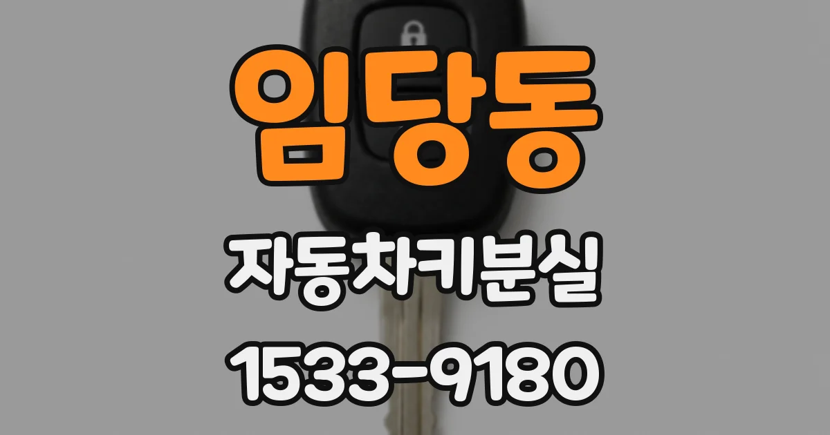 임당동 자동차키분실